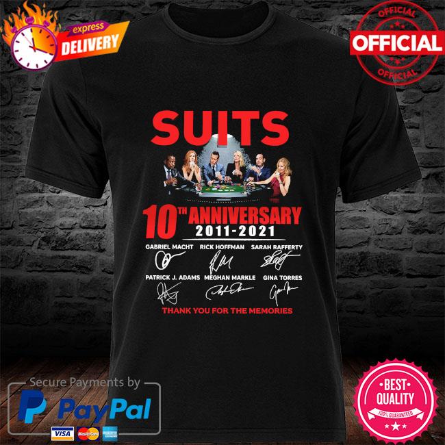 Davidloshirt Suits 10th Anniversary 11 21 Thank You For The Memories Signatures Shirt Dự An đảo Kim Cương