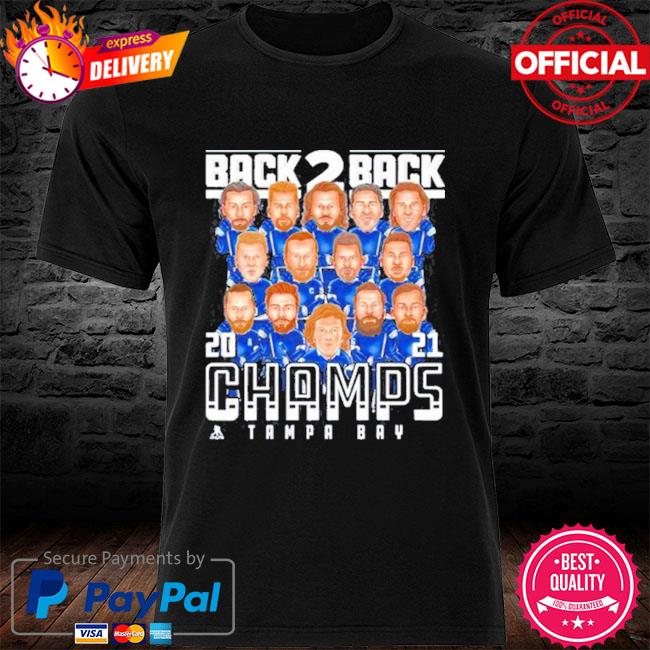 Tampa Bay Lightning Back 2 Back 21 Champions Shirt Hoodie Sweatshirt And Long Sleeve